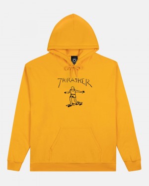 Mikina s Kapucnou Thrasher Gonz Panske Zlate | SK-06NEDZFMB