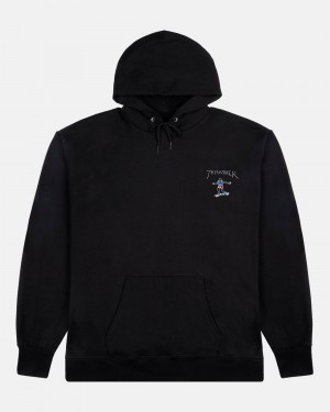 Mikina s Kapucnou Thrasher Little Gonz Panske Čierne | SK-67HMWROBG
