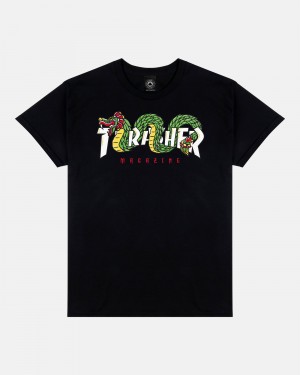 Tricko Thrasher Aztec Panske Čierne | SK-45TXDFWNZ