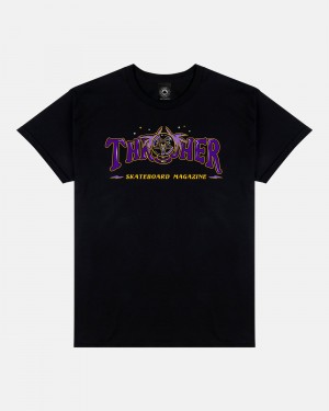 Tricko Thrasher Fortune Panske Čierne | SK-89TGXEAOV