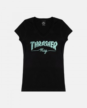 Tricko Thrasher Mag Damske Čierne | SK-94FWHCXAJ