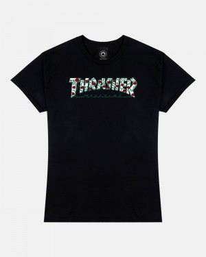 Tricko Thrasher Roses Damske Čierne | SK-10JWUEZIX
