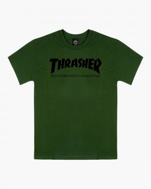 Tricko Thrasher Skate Mag Damske Olivovo Zelená Zelene | SK-41CRVQLHY
